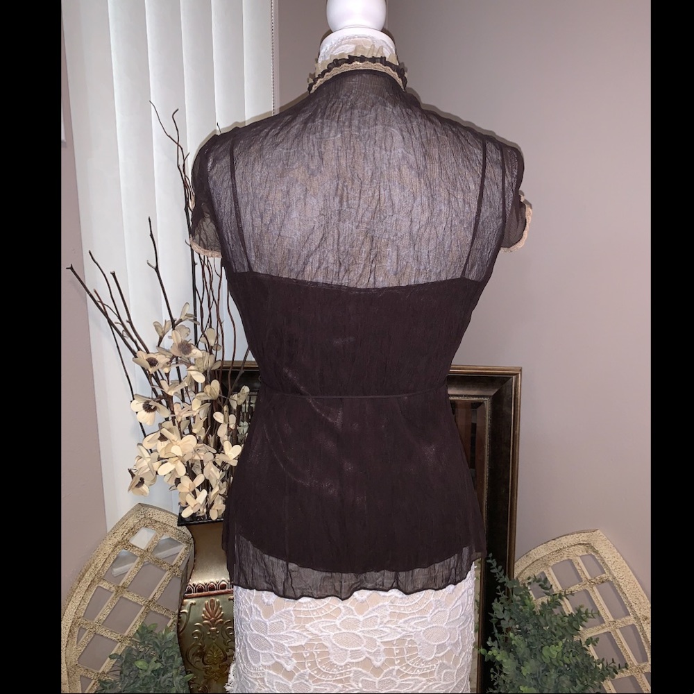 Silk Ruffled Blouse - Picture 2 of 8